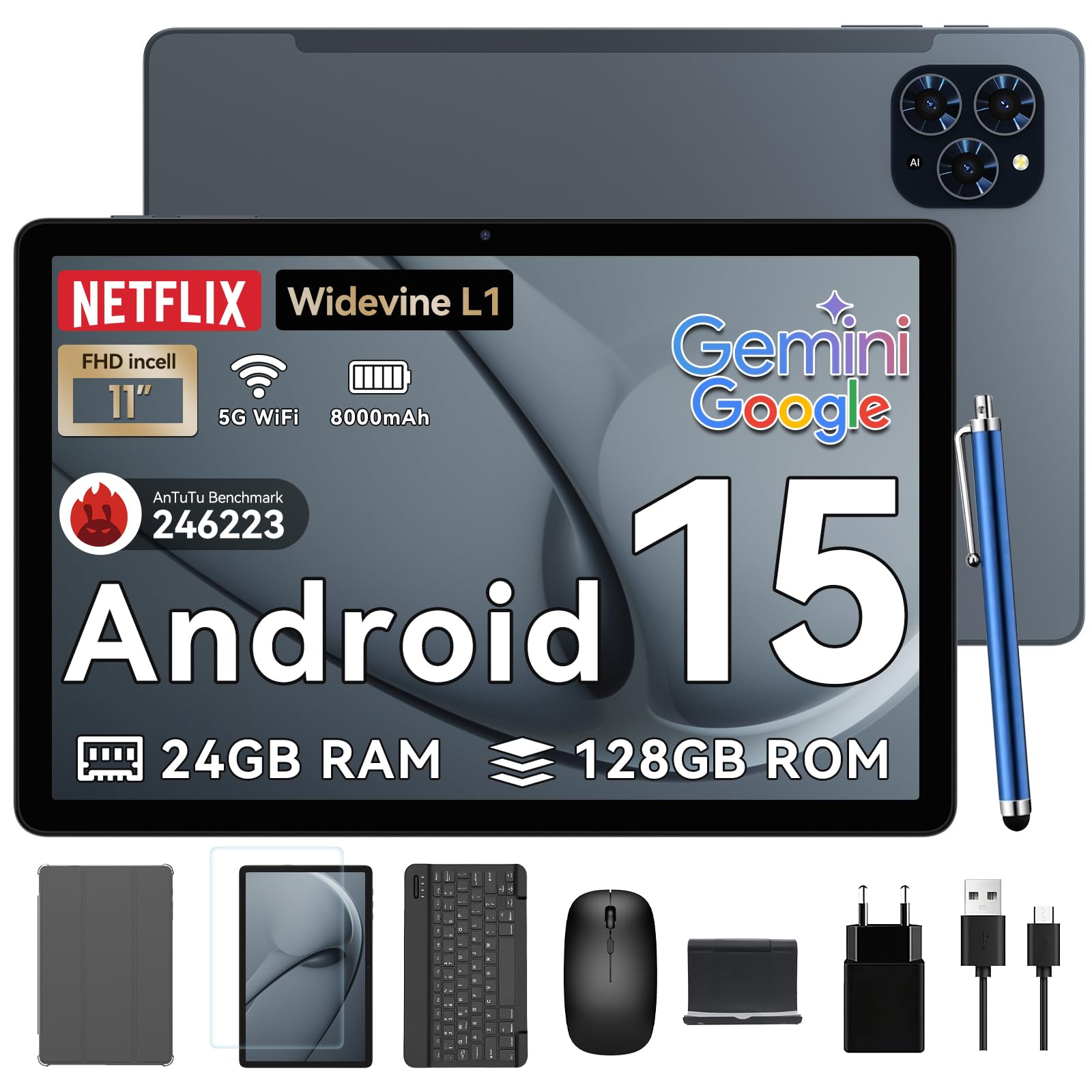 BESTTAB W90 Tablet 2025 Latest Android 15 Tablets : Amazon.co.uk